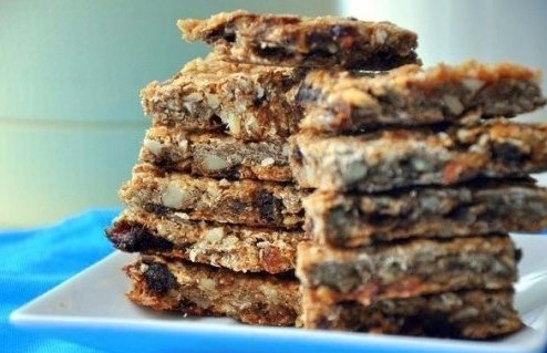 Квадраты с яблоками и грецкими орехами