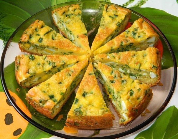 Пирог с яйцами и зеленым луком. Пирог с яйцами и зеленым луком.