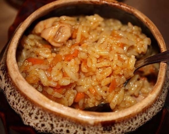 Плов в горшочках с курицей Плов в горшочках с курицей