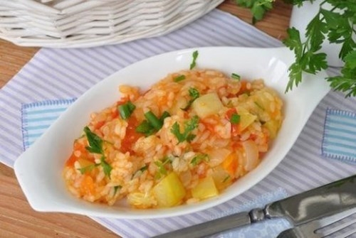Кабачки с рисом, морковью и куриной грудкой Кабачки с рисом, морковью и куриной грудкой