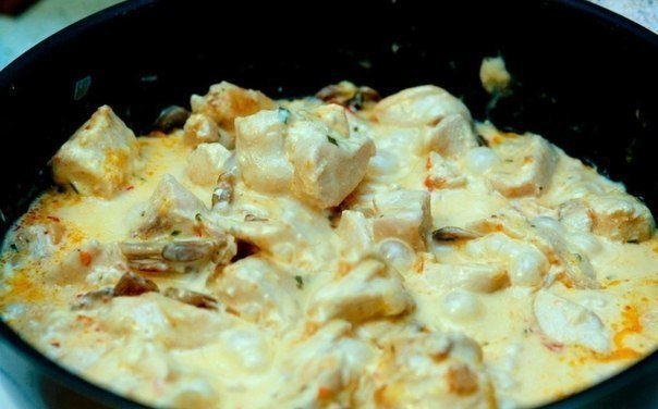КУРИНОЕ ФИЛЕ В СЫРНОМ СОУСЕ КУРИНОЕ ФИЛЕ В СЫРНОМ СОУСЕ