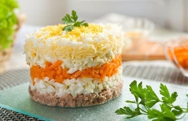 Салат "Мимоза" с тунцом - диетический вариант! Салат "Мимоза" с тунцом - диетический вариант!