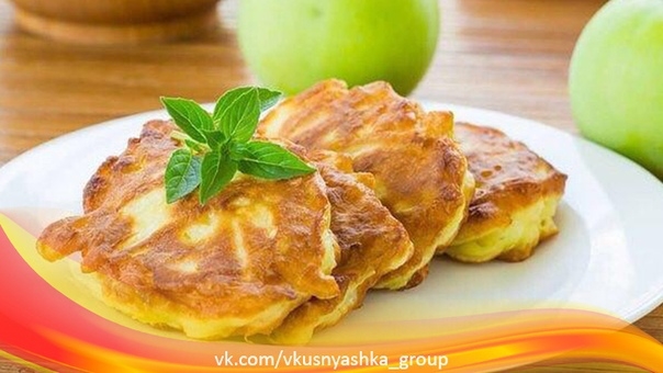 Овсяные оладьи с яблоком Овсяные оладьи с яблоком