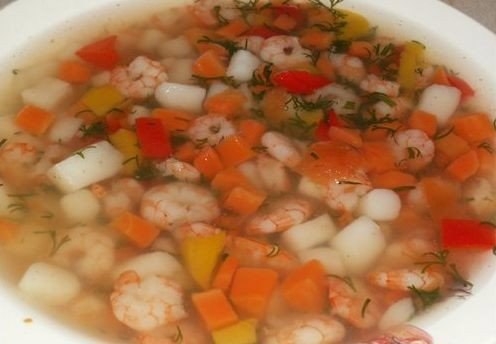 СУП КРЕВЕТОЧНЫЙ С ОВОЩАМИ