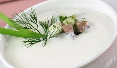 Окрошка на кефире для похудения.