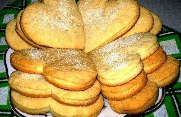 Коржики сметанные " Сердечные"