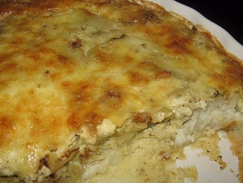 Нежная рыба в сырном суфле