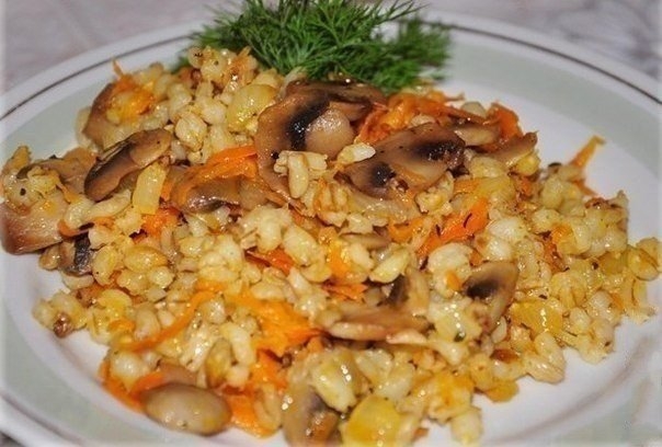 "Перловая каша с грибами" "Перловая каша с грибами"