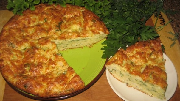 Греческий пирог с кабачками. Греческий пирог с кабачками.