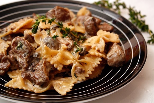Паста с индейкой и грибами Паста с индейкой и грибами