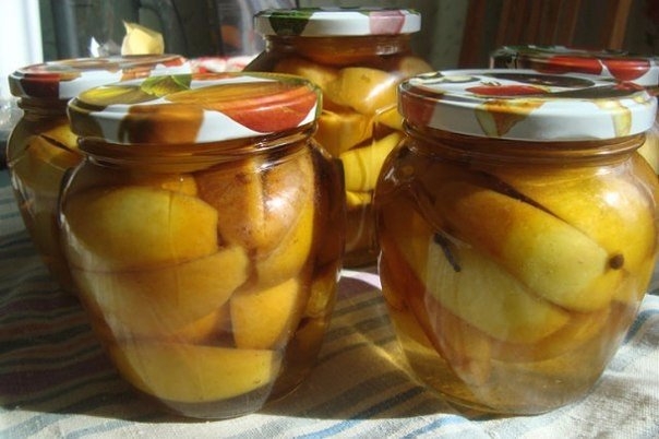 Яблочные дольки в сиропе Яблочные дольки в сиропе
