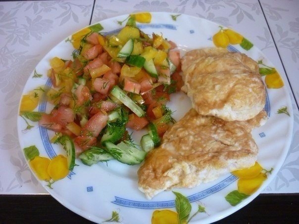 Сочнейшая куриная грудка в сыре и яйце.
