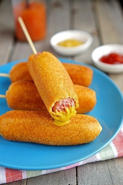 Корн Дог(или сосиска в тесте). Корн Дог(или сосиска в тесте).