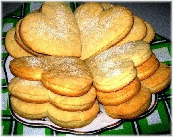 Коржики сметанные " Сердечки"