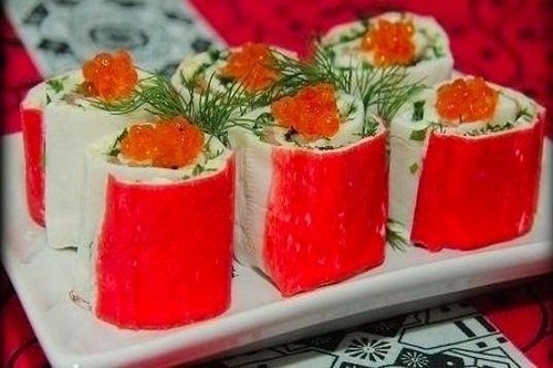 ЗАКУСОЧНЫЕ РОЛЛЫ ИЗ КРАБОВЫХ ПАЛОЧЕК ЗАКУСОЧНЫЕ РОЛЛЫ ИЗ КРАБОВЫХ ПАЛОЧЕК