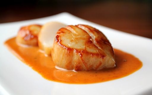 Морские гребешки в соусе карри Морские гребешки в соусе карри