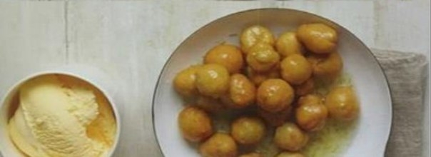 Пончики по - ливански с медовым мороженым Пончики по - ливански с медовым мороженым