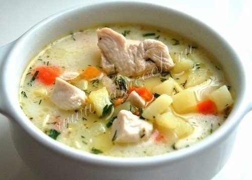 Нежнейший сырный суп с курицей Нежнейший сырный суп с курицей