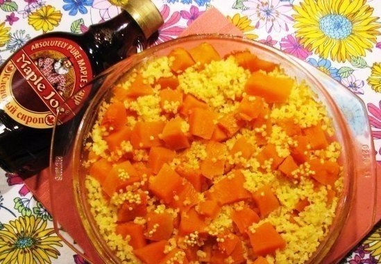 Пшенная каша с тыквой в духовке