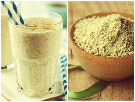 Коктейль с отрубями, черносливом и курагой.