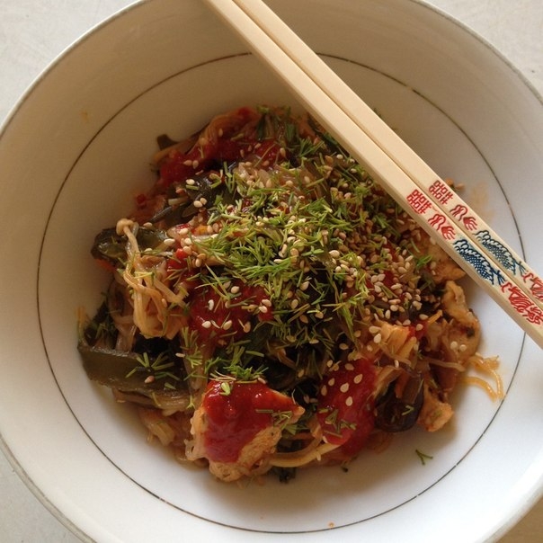 Рецепт приготовления китайская лапша с курицей Рецепт приготовления китайская лапша с курицей
