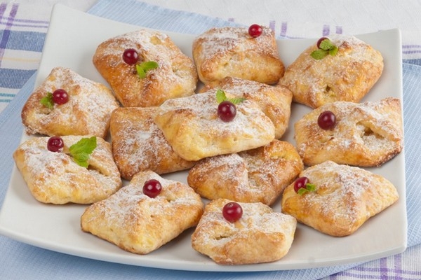 Творожное печенье с начинкой к чаю Творожное печенье с начинкой к чаю