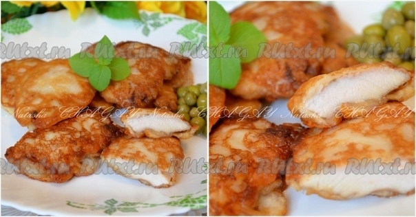 Отбивная из куриного филе в кляре от Наташи Чагай Отбивная из куриного филе в кляре от Наташи Чагай
