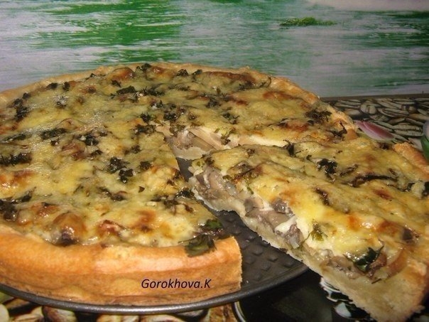 Мега грибной пирог Настоящая вкуснятина...