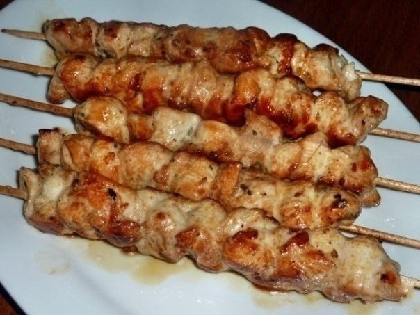 Шашлыки из курицы в духовке Шашлыки из курицы в духовке