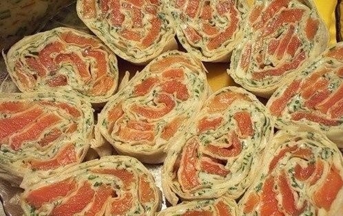Рулетики из лаваша с начинкой