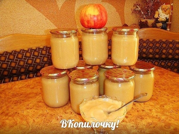 Пюре "НЕЖЕНКА". Детки в восторге! 5 кг. яблок 1 банка сгущенного молока 0.5 стакана сахара 1 стакан 