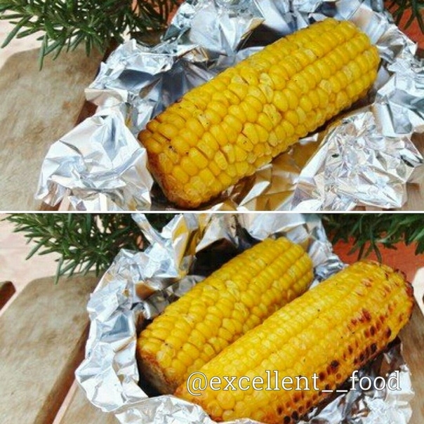 Кукуруза с лимоном и чесноком