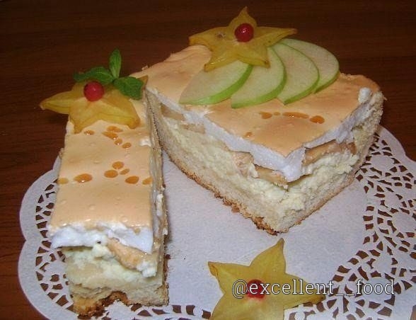 КОРОЛЕВСКИЙ ПИРОГ (с яблоками и творогом)