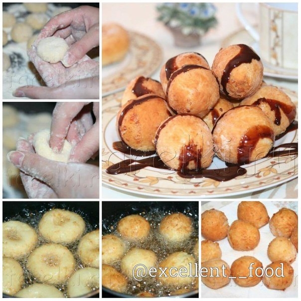 Творожные шарики и пончики ᅠ