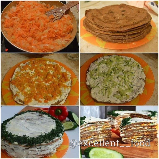 ПЕЧЕНОЧНЫЙ ТОРТ С ОГУРЦОМ ПЕЧЕНОЧНЫЙ ТОРТ С ОГУРЦОМ