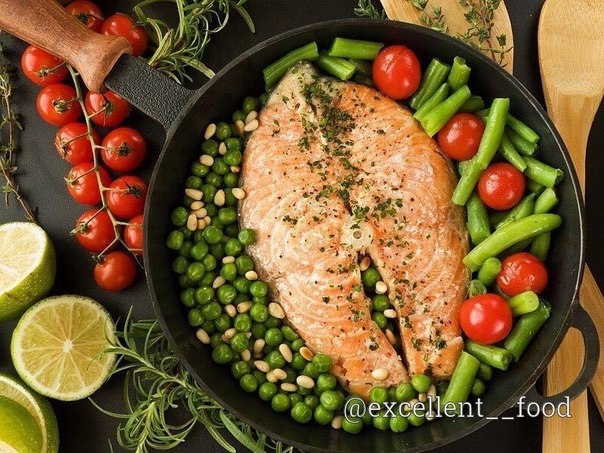 Рыба с гарниром из стручковой фасоли Рыба с гарниром из стручковой фасоли