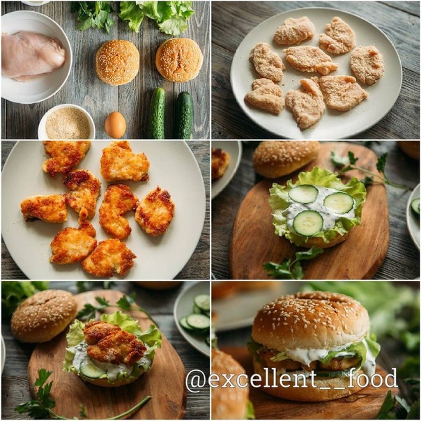 Бургеры с курицей и сметанным соусом Сохрани рецептик! Бургеры с курицей и сметанным соусом Сохрани рецептик!