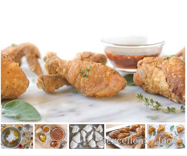 Хрустящая курочка с острым медовым соусом Хрустящая курочка с острым медовым соусом
