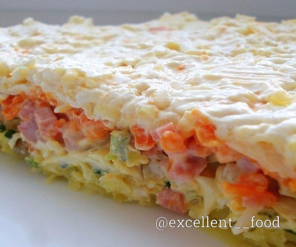 САМЫЙ ВКУСНЫЙ СЛОЕНЫЙ САЛАТИК САМЫЙ ВКУСНЫЙ СЛОЕНЫЙ САЛАТИК