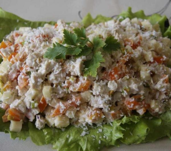 Салат Куршевель с фисташками Салат Куршевель с фисташками