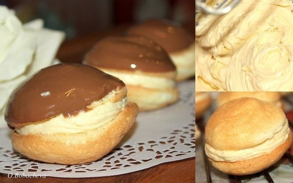Бисквитное пирожное с кремом ( "Буше" по вкусу очень напоминает) Бисквитное пирожное с кремом ( "Буше" по вкусу очень напоминает)