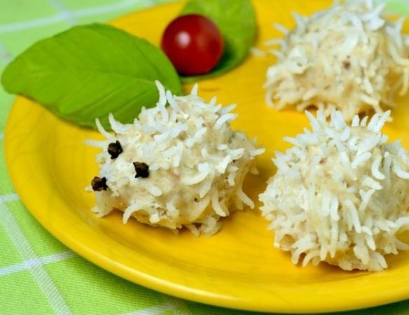 Мясные ёжики с овощами Мясные ёжики с овощами