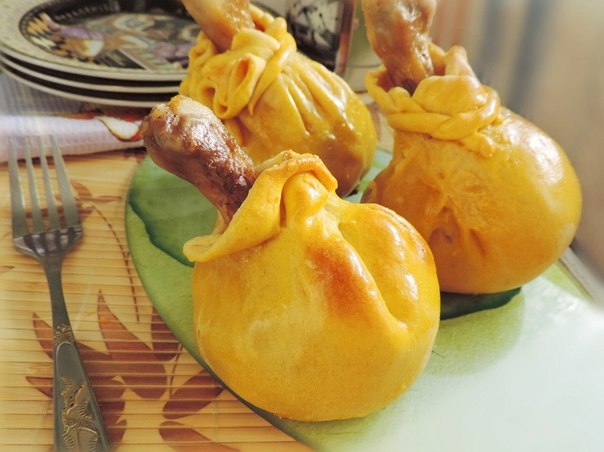 Куриная голень в мешочке