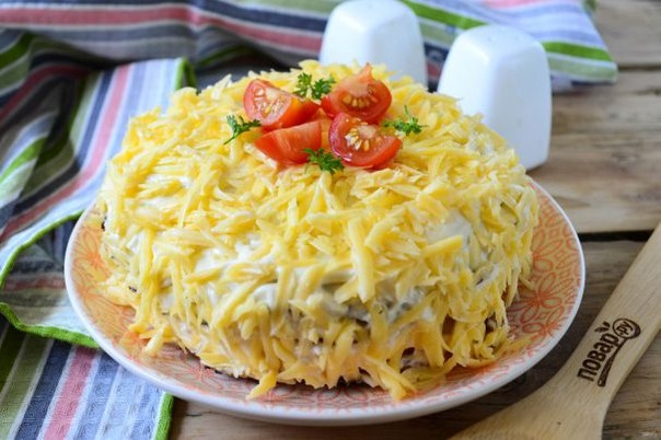 Кабачковый торт с помидорами и сыром Кабачковый торт с помидорами и сыром
