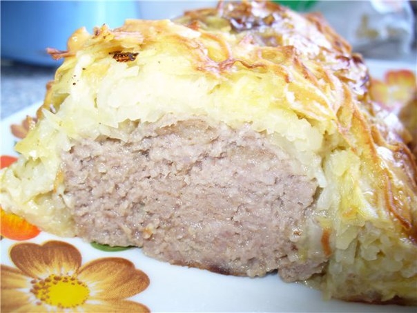 Фарш в картофельной шубке Фарш в картофельной шубке