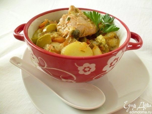 ЛЕТНЕЕ РАГУ С КУРИЦЕЙ
