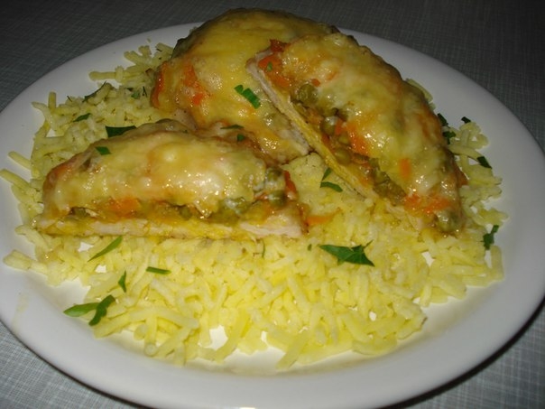 Мясо под овощным одеялком Мясо под овощным одеялком