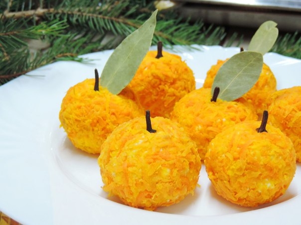 Закуска &laquo;Сырные мандаринки&raquo;