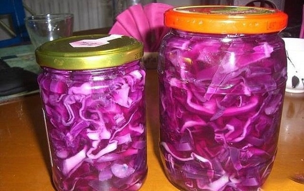 Маринованная краснокачанная капуста Маринованная краснокачанная капуста