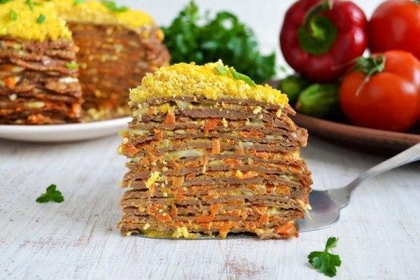 Праздничный печеночный торт. Простой рецепт!
